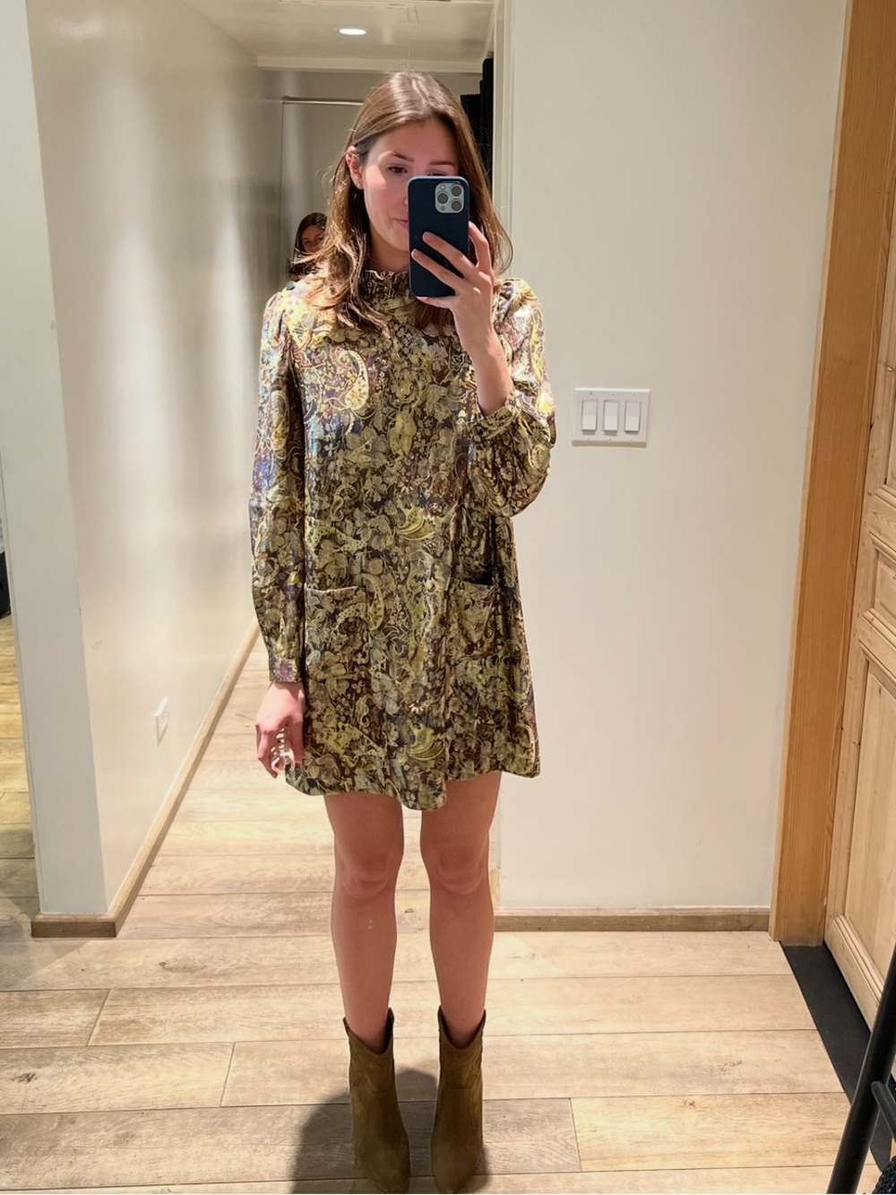BA&SH Chiba Dress in Bordeaux